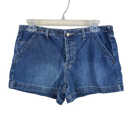 American Eagle Outfitters Pants - American Eagle Vintage Y2K Heavy Duty Workwear 100% Cotton Button Fly‎ Shorts 8